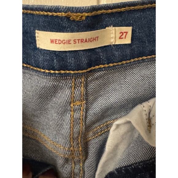 LEVIS WEDGIE STRAIGHT Blue SIZE 27 - Picture 5 of 5